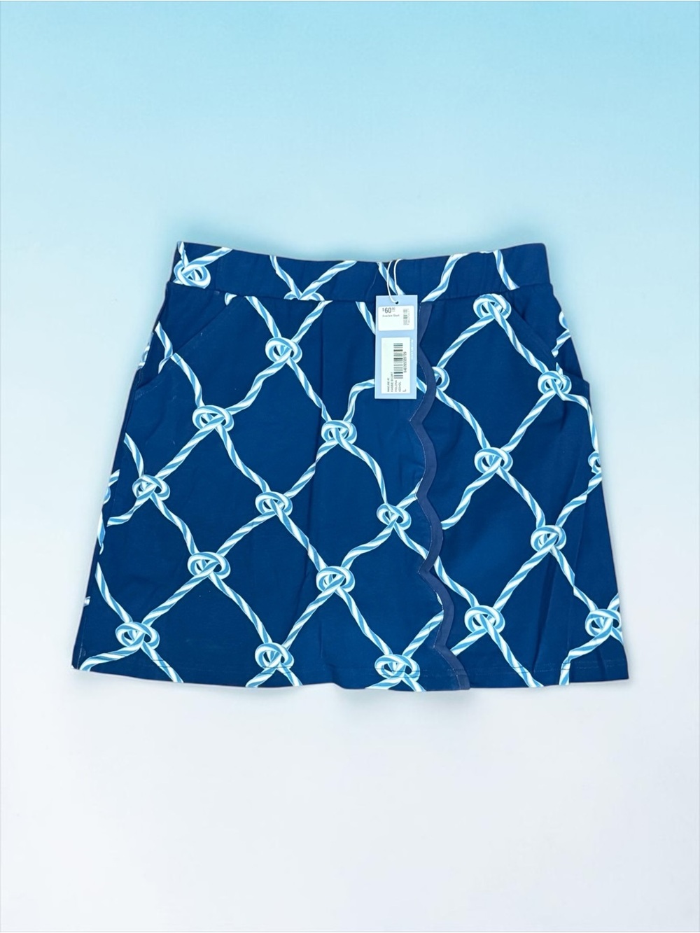 Ana Clare Kassie skort holonia Navy Rope-Print Women’s Skort. NEW